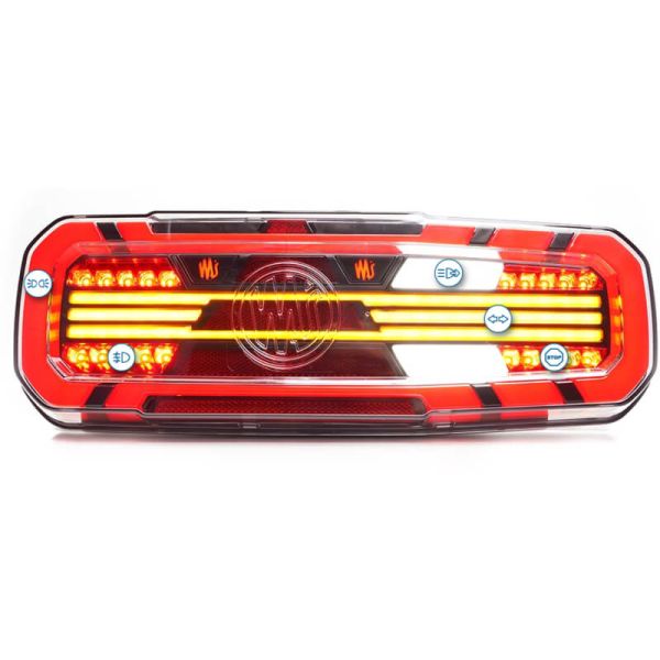 Lanterna traseira de LED Tyco W277DD NW Line com triângulo