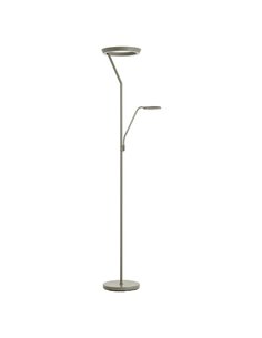 Lámpara de pie con luz de lectura SATURN verde musgo 40W+5W 4800Lm+725Lm CCT 2700K/4000K