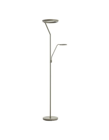 Lampadaire SATURN vert mousse avec lampe de lecture 40 W + 5 W, 4 800 lm + 725 lm, température de couleur 2 700 K/4 000 K