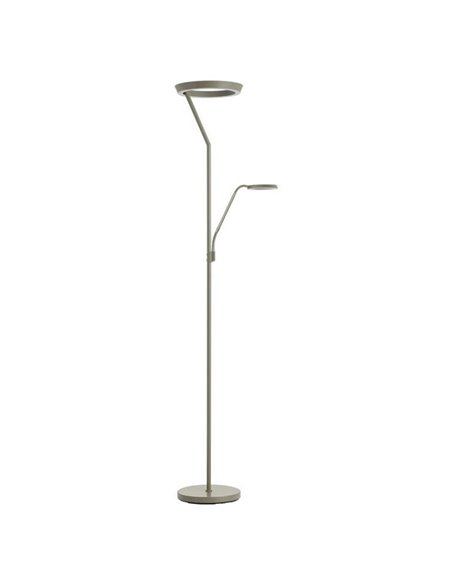 Lámpara de pie con luz de lectura SATURN verde musgo 40W+5W 4800Lm+725Lm CCT 2700K/4000K