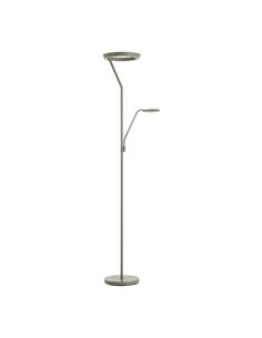 Lámpara de pie con luz de lectura SATURN cromo mate 40W+5W 4800Lm+725Lm CCT 2700K/4000K