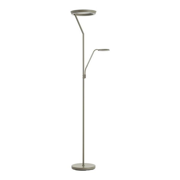 Lámpara de pie con luz de lectura SATURN cromo mate 40W+5W 4800Lm+725Lm CCT 2700K/4000K