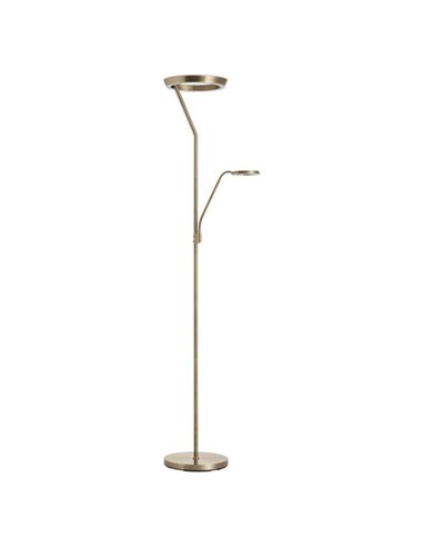 Lámpara de pie con luz de lectura SATURN medalla 40W+5W 4800Lm+725Lm CCT 2700K/4000K