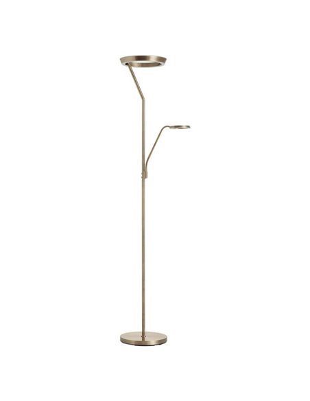 Lámpara de pie con luz de lectura SATURN medalla 40W+5W 4800Lm+725Lm CCT 2700K/4000K