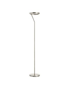 Lampadaire SATURN S, chromé, avec anneau lumineux circulaire, 40 W, 4 800 lm, température de couleur 2 700 K/4 000 K