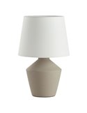 Lámpara de sobremesa geométrica gris 35cm SALVIA E27 (no incl.)