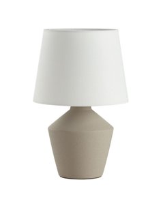 Lámpara de sobremesa geométrica gris 35cm SALVIA E27 (no incl.)
