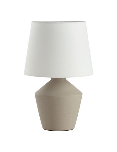 Lámpara de sobremesa geométrica gris 35cm SALVIA E27 (no incl.)