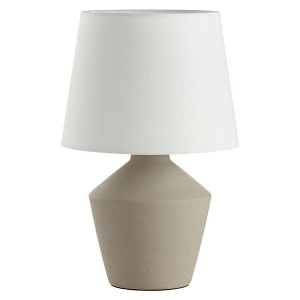 Lámpara de sobremesa geométrica gris 35cm SALVIA E27 (no incl.)