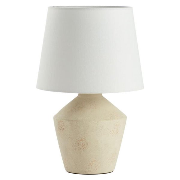 Lámpara de sobremesa geométrica cerámica vieja 35cm SALVIA E27 (no incl.)