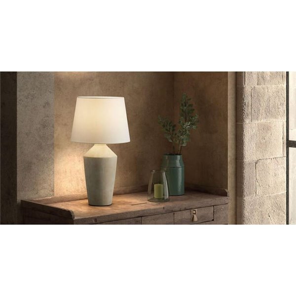 Lámpara de sobremesa geométrica cerámica vieja 50cm SALVIA E27 (no incl.)