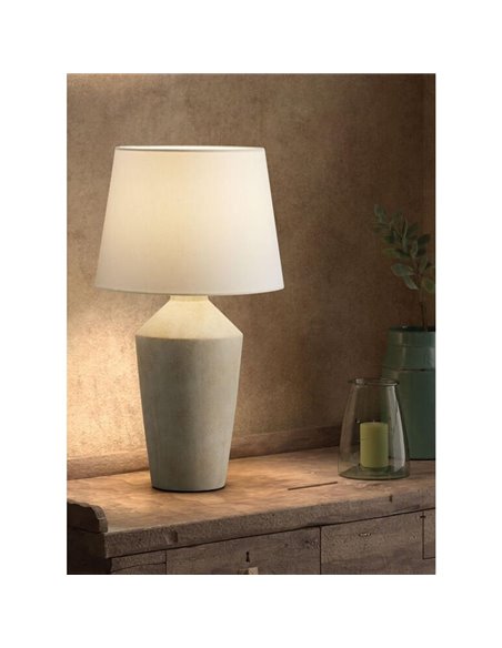 Lámpara de sobremesa geométrica cerámica vieja 50cm SALVIA E27 (no incl.)