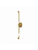 Aplique LED decorativo FUGAZ oro, 7W 3000K 840Lm, diseño ondulado de manguera flexible