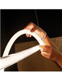 Aplique LED decorativo FUGAZ negro, 7W 3000K 840Lm, luz ondulada con tira flexible