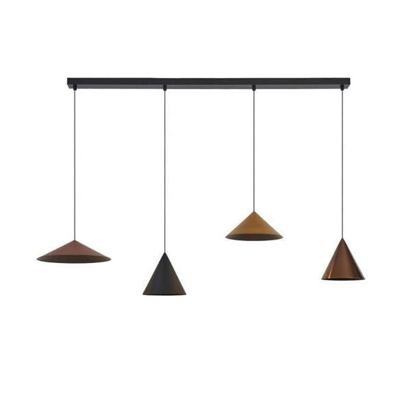 Lámpara de techo colgante lineal LED CONO 20W regulable TRIAC diseño moderno