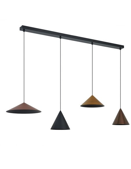 Lámpara de techo colgante lineal LED CONO 20W regulable TRIAC diseño moderno