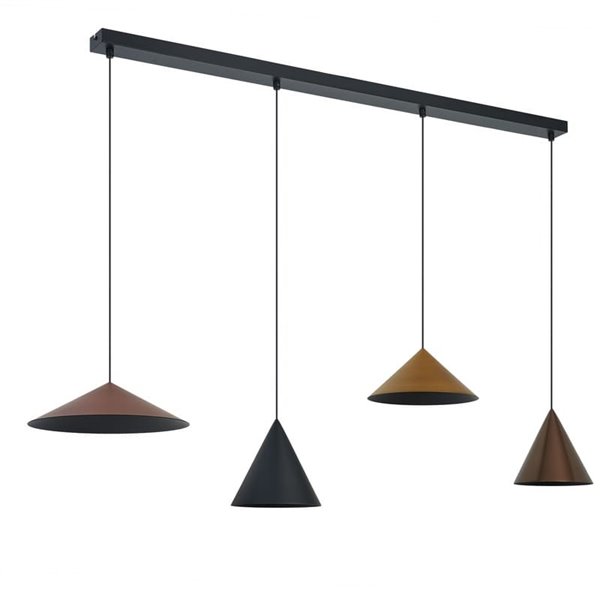 Lámpara de techo colgante lineal LED CONO 20W regulable TRIAC diseño moderno