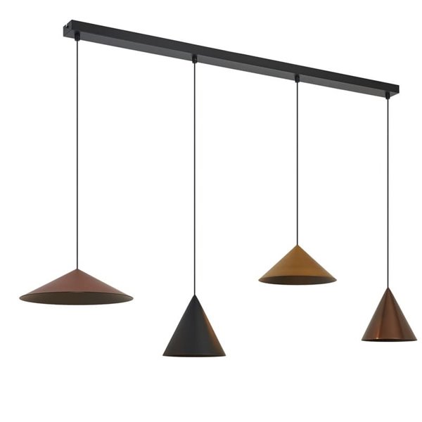 Lámpara de techo colgante lineal LED CONO 20W regulable TRIAC diseño moderno