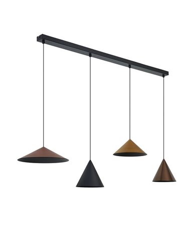 Lámpara de techo colgante lineal LED CONO 20W regulable TRIAC diseño moderno