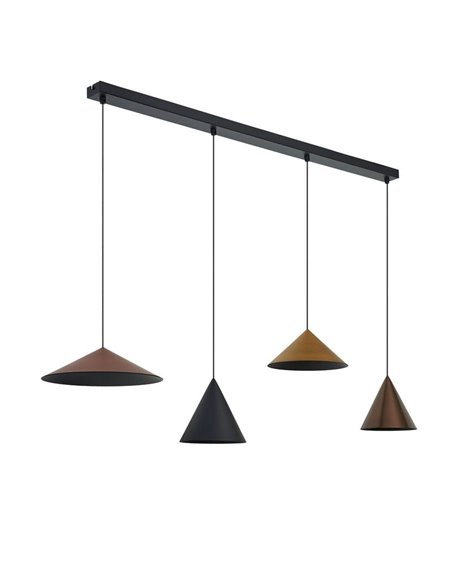Lámpara de techo colgante lineal LED CONO 20W regulable TRIAC diseño moderno