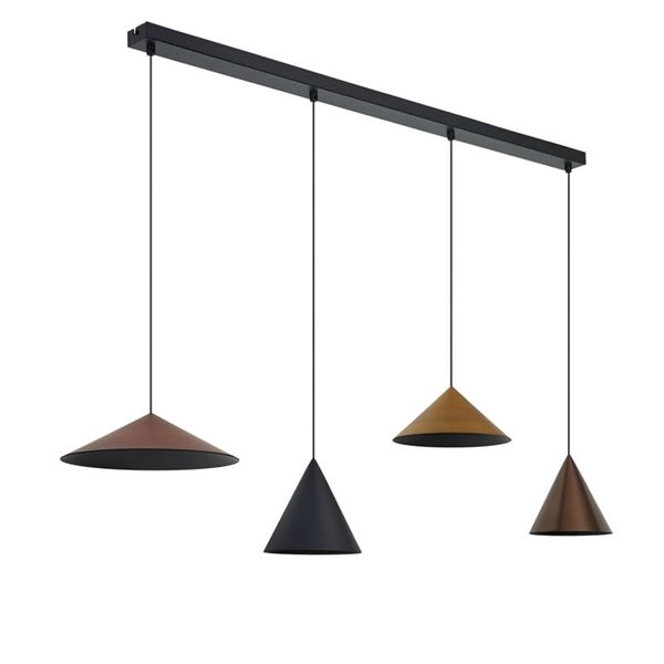 Lámpara de techo colgante lineal LED CONO 20W regulable TRIAC diseño moderno