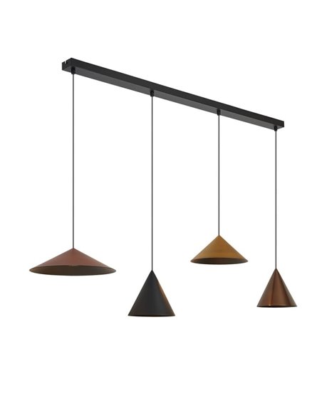 Lámpara de techo colgante lineal LED CONO 20W regulable TRIAC diseño moderno