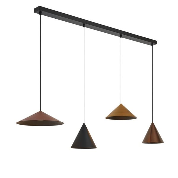 Lámpara de techo colgante lineal LED CONO 20W regulable TRIAC diseño moderno