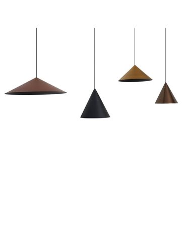 Lámpara de techo colgante lineal LED CONO 20W regulable TRIAC diseño moderno