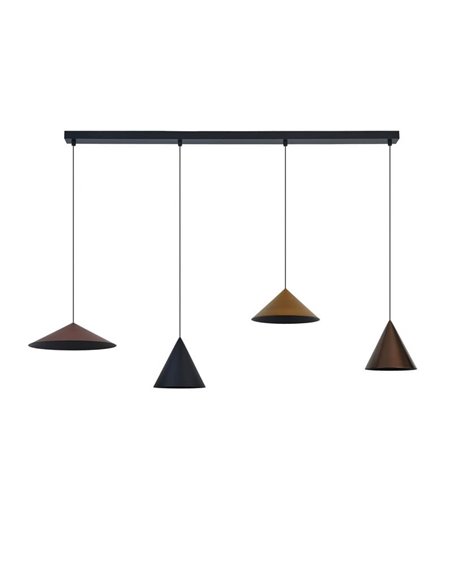 Lámpara de techo colgante lineal LED CONO 20W regulable TRIAC diseño moderno