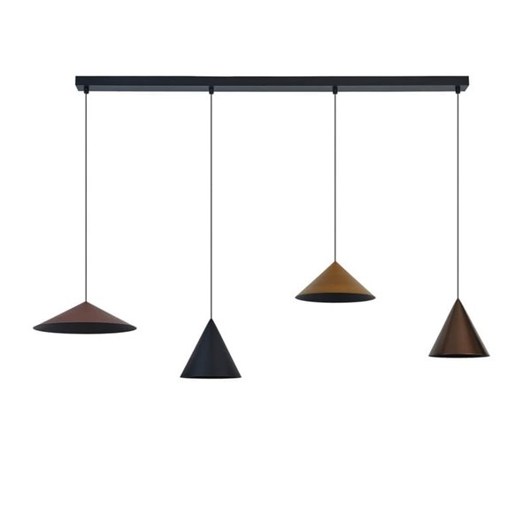 Lámpara de techo colgante lineal LED CONO 20W regulable TRIAC diseño moderno