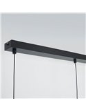 Lámpara de techo colgante lineal LED CONO 20W regulable TRIAC diseño moderno