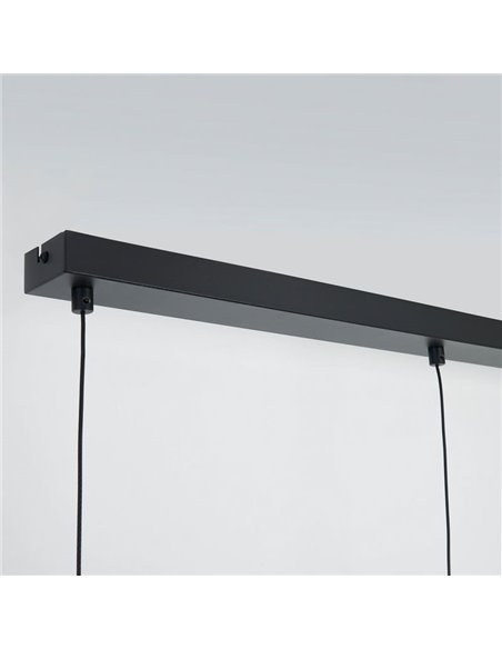 Luminária de teto pendente linear LED de design moderno, CONE 20W, dimerizável, TRIAC