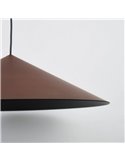Lámpara de techo colgante lineal LED CONO 20W regulable TRIAC diseño moderno