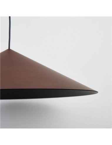 Luminária de teto pendente linear LED de design moderno, CONE 20W, dimerizável, TRIAC