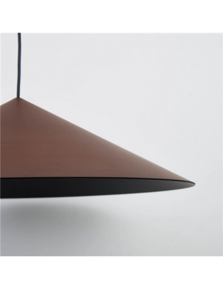 Luminária de teto pendente linear LED de design moderno, CONE 20W, dimerizável, TRIAC