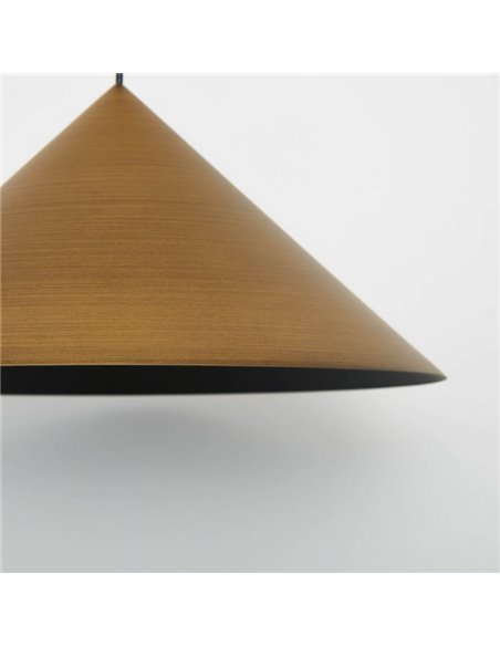 Lámpara de techo colgante lineal LED CONO 20W regulable TRIAC diseño moderno