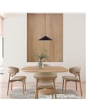 Lámpara colgante LED CONO negro Ø30cm 10W 3000K estilo contemporáneo regulable TRIAC