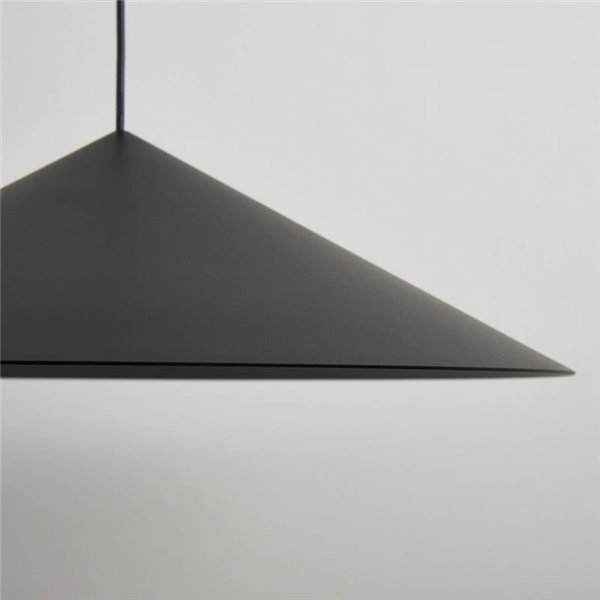 Suspension LED CONO noire Ø30cm 10W 3000K style contemporain dimmable TRIAC