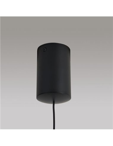 Lámpara colgante LED CONO negro Ø30cm 10W 3000K estilo contemporáneo regulable TRIAC