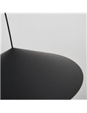 Lámpara colgante LED CONO negro Ø30cm 10W 3000K estilo contemporáneo regulable TRIAC
