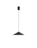Lámpara colgante LED CONO negro Ø30cm 10W 3000K estilo contemporáneo regulable TRIAC