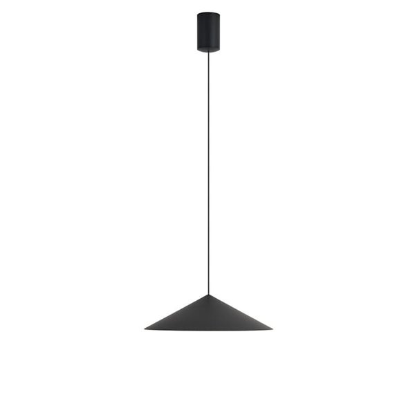 Lámpara colgante LED CONO negro Ø30cm 10W 3000K estilo contemporáneo regulable TRIAC
