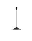 Suspension LED CONO noire Ø30cm 10W 3000K style contemporain dimmable TRIAC
