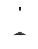 Lámpara colgante LED CONO negro Ø30cm 10W 3000K estilo contemporáneo regulable TRIAC