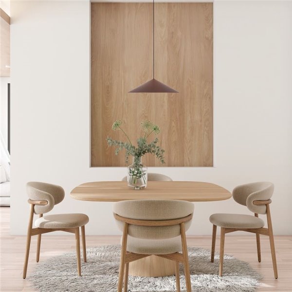 Lámpara de techo colgante LED CONO cobre Ø30cm 10W 3000K luz cálida regulable TRIAC