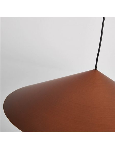 Suspension LED CONE cuivre Ø30cm 10W 3000K lumière chaude dimmable TRIAC