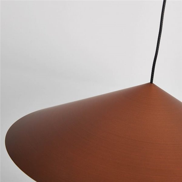 Suspension LED CONE cuivre Ø30cm 10W 3000K lumière chaude dimmable TRIAC