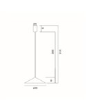 Lámpara colgante de techo LED CONO cuero Ø30cm 10W 3000K regulable TRIAC diseño moderno