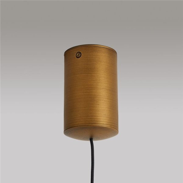 Lámpara colgante de techo LED CONO cuero Ø30cm 10W 3000K regulable TRIAC diseño moderno