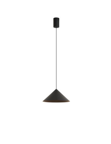 Suspension LED CONE cuivre Ø24cm, conique 10W 3000K dimmable TRIAC
